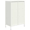 vidaXL Highboard Valkoinen 68x39x103,5 cm Teräs