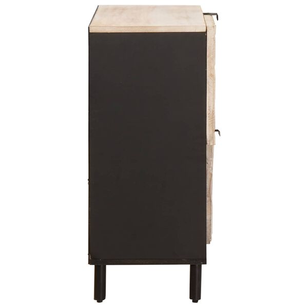 vidaXL Sivup&ouml;yt&auml; ovella Valkoinen pesu viimeistely 80 x 33 x 75 cm