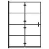 vidaXL Taittuva suihkuseinä ESG 100x140 cm musta