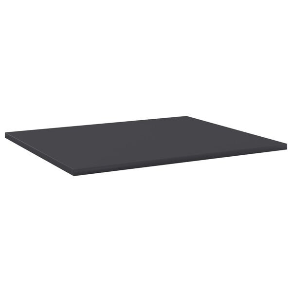 vidaXL Kirjahyllytasot 8 kpl harmaa 60x50x1,5 cm tekninen puu