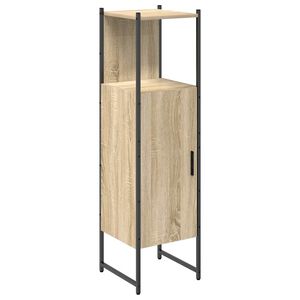 vidaXL Kylpyhuonekaappi Beige 33 x 33 x 120,5 cm Tekninen puu