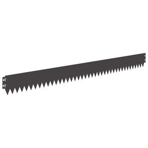 vidaXL Nurmireunus 50 kpl 103 x 10 cm Ter&auml;s Musta