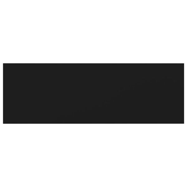 vidaXL Kirjahyllytasot 8 kpl musta 60x20x1,5 cm lastulevy