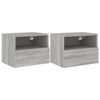vidaXL TV-sein&auml;kaapit 2 kpl harmaa Sonoma 40x30x30 cm tekninen puu