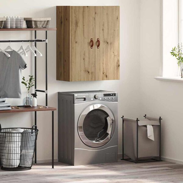 vidaXL Seinäkaappi Ruskea 69.5 x 34 x 90 cm Tekninen puu