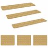 vidaXL Porrasmatot 15 kpl 76 x 20 cm Beige Polyesteri Suorakaide
