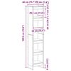 vidaXL Kirjahylly Taidekoivu 80 x 30 x 155 cm Tekninen puu
