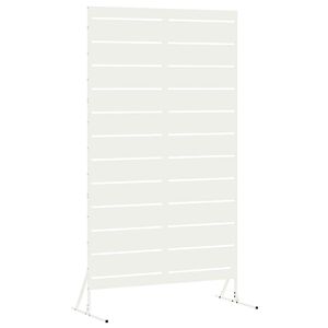 vidaXL Yksityisyysn&auml;ytt&ouml; 100 x 50 x 180 cm Ter&auml;s valkoinen