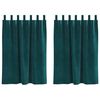 vidaXL Pimennysverhot 2 pcs Tummanvihre&auml; 140 x 140 cm Sametti
