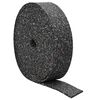 vidaXL Kumin granulaatti rulla Musta 1000 x 10 x 1 cm Kumi