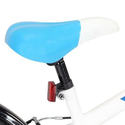 vidaXL Lasten pyörä 24" sininen ja valkoinen
