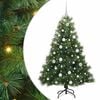 vidaXL Tekojoulukuusi 150 LED-valoilla Vihre&auml; 150 cm PE ja PVC