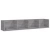 vidaXL CD-hylly harmaa Sonoma 100x18x18 cm tekninen puu