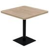 vidaXL Bistrop&ouml;yt&auml; MDF ja ter&auml;s neli&ouml; 80x80x75 cm tammenv&auml;rinen