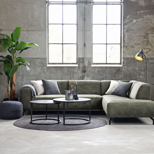 LABEL51 Juuttimatto py&ouml;re&auml; 180x180 cm XXL antrasiitti