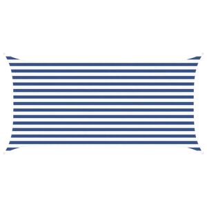 vidaXL Aurinkosuojapurje Sininen ja valkoinen 4 x 2 m
