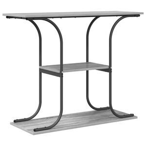 vidaXL Konsolip&ouml;yt&auml; Harmaa Sonoma 101 x 35 x 80,5 cm Tekninen puu