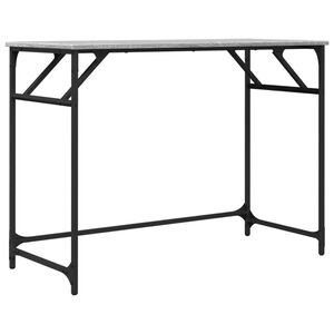 vidaXL Ty&ouml;p&ouml;yt&auml; harmaa Sonoma 100x45x76 cm tekninen puu ja ter&auml;s
