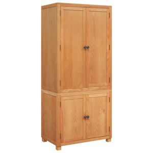 vidaXL Varastokalustesarja 2 kpl Ruskea 80 x 50 x 180 cm M&auml;ntypuu