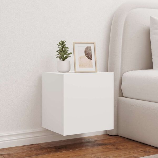 vidaXL TV-sein&auml;kaappi LED-valoilla valkoinen 40,5x35x40 cm