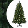vidaXL Tekojoulukuusi 120 cm 150 LEDi&auml; L&auml;mpim&auml;n Valkoinen