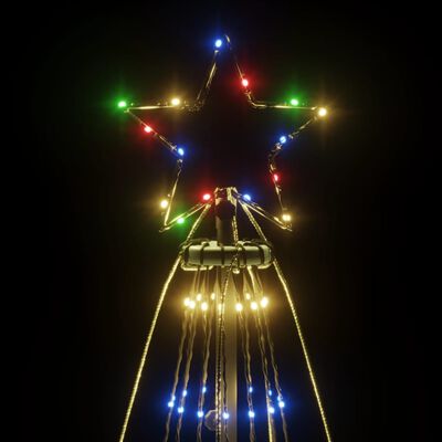 vidaXL Joulukuusi piikillä 1134 moniväristä LED-valoa 800 cm