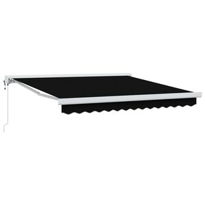 vidaXL Vedett&auml;v&auml; markiisi Musta 300 x 250 x 165 cm Kangas ja Metalli