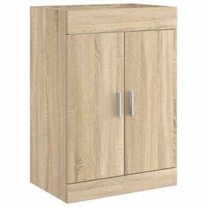 vidaXL Kylpyhuoneen allaskaappi Sonoma-tammi 56 x 37,5 x 81 cm