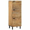 vidaXL Highboard Ruskea 40x33x110 cm Massiivipuu Mango