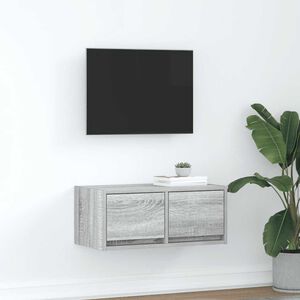 vidaXL TV-taso harmaa sonoma 60x31x25,5 cm tekninen puu