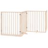 vidaXL Koiraportti kokoontaittuva 4 paneelia 320 cm poppelipuu