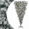 vidaXL K&auml;&auml;nteinen keinotekoinen hinged joulukuusi 150 cm 150 LEDi&auml;