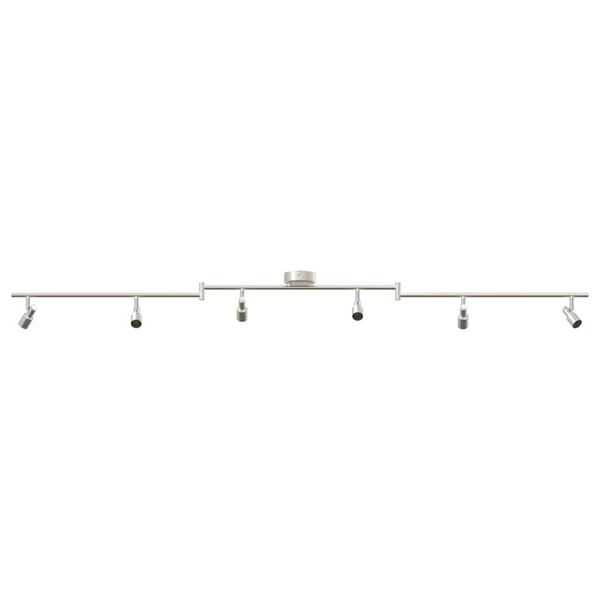 vidaXL Kattospotti Harjattu Nikkeli 176.5 x 9.5 x 14 cm Teräs