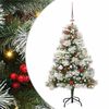 vidaXL Tekojoulukuusi LED -nauhavalot Vihre&auml; ja valkoinen 150 cm
