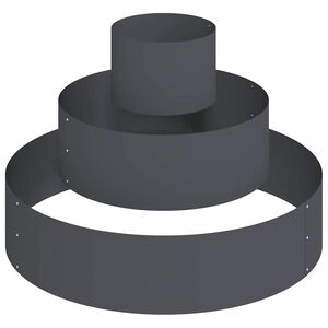 vidaXL Puutarha ruukku Antrasiitti 90 x 90 x 20 cm