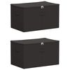 vidaXL S&auml;ilytyslaatikko 2 kpl Kuitukangas 55 x 35 x 32 cm 61,6 L