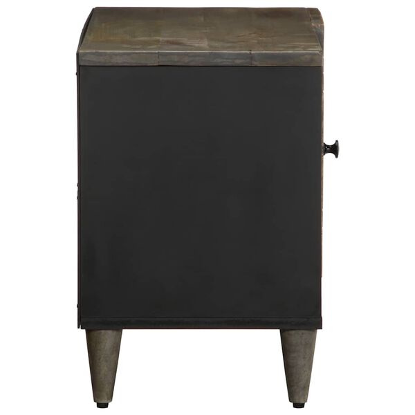 vidaXL TV-kaappi vaaleanharmaa 80x31,5x46 cm massiivipuu mango