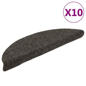 vidaXL Porrasmatot itseliimautuvat 10 kpl 56x17x3 cm antrasiitti puolipy&ouml;re&auml;