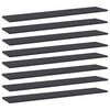 vidaXL Kirjahyllytasot 8 kpl harmaa 100x20x1,5 cm lastulevy