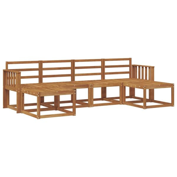 vidaXL Ulkosohvakokoelma 6 pcs Luonnollinen Tekninen puu
