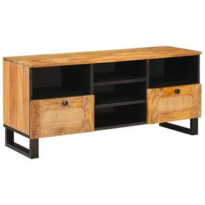 vidaXL TV-kaappi hyllyll&auml; Ruskea 100 x 33 x 46 cm Kiinte&auml; mango puu