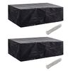 vidaXL Puutarhahuonekalujen suojat 2 kpl 10 purjerengasta 300x140 cm