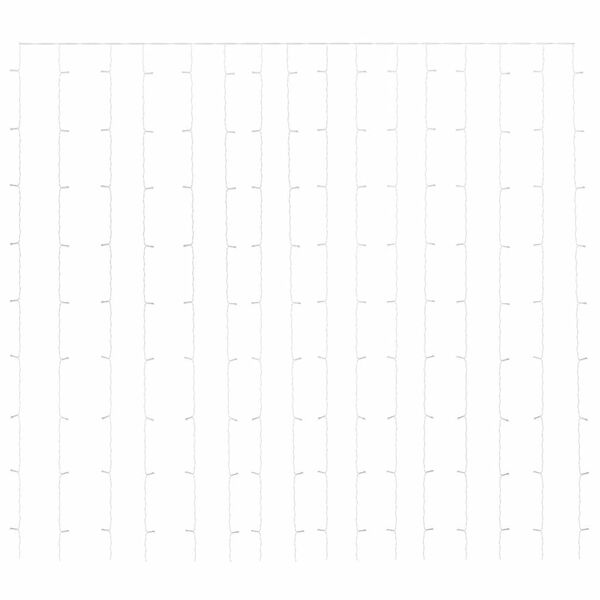 vidaXL LED-valonauhaverho keijuvalot 3x3 m 300xLED v&auml;rik&auml;s 8 toimintoa