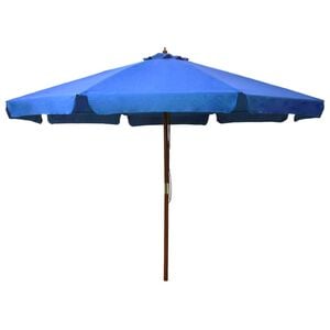 vidaXL Aurinkovarjo puurunko 330 cm taivaansininen