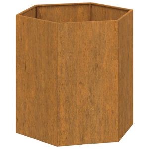 vidaXL Kukkalaatikko ruoste 40x40x45 cm Corten teräs