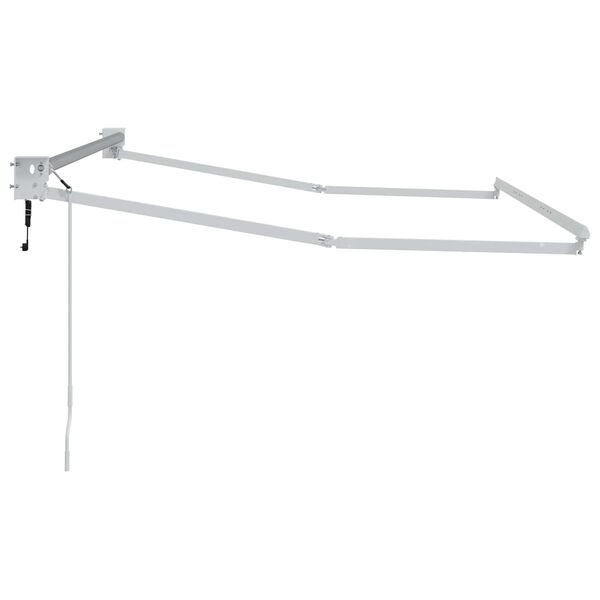 vidaXL S&auml;hk&ouml;k&auml;ytt&ouml;inen ulosvetokangasrunko Valkoinen 2,5 x 2 m