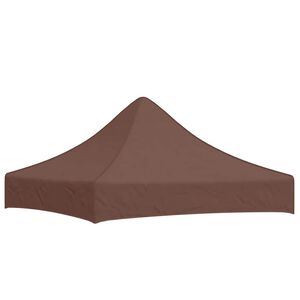 vidaXL Juhlateltan katto 2x2 m ruskea 270 g/m&sup2;