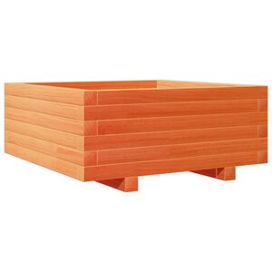 vidaXL Kukkalaatikko vahanruskea 60x60x26,5 cm t&auml;ysi m&auml;nty
