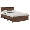 vidaXL S&auml;ngyn runko p&auml;&auml;tyll&auml; Ruskea tammi 5FT King Size Tekninen puu