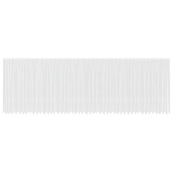 vidaXL Verkkoverho verhoilla Valkoinen 200 x 1200 cm Polyesteri